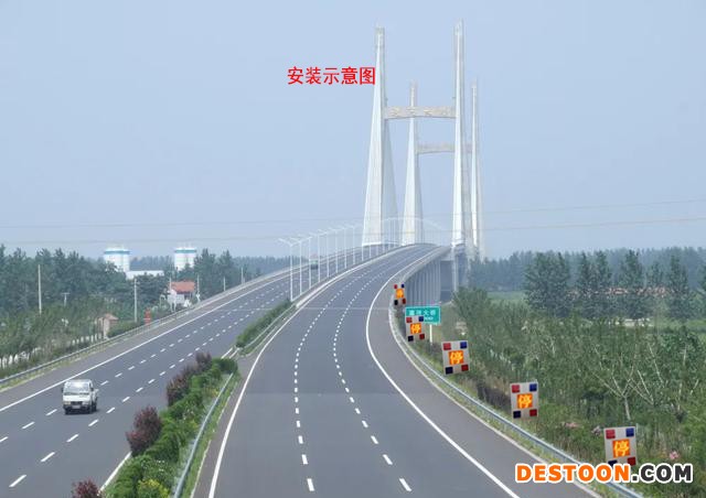 停字爆闪灯安装示意图