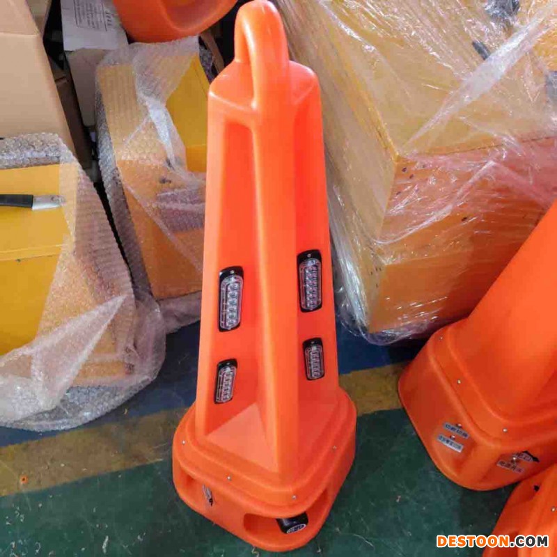 声光警示路锥图片