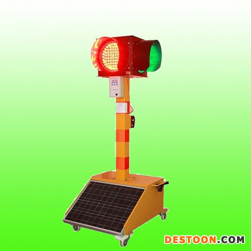 移动太阳能交通信号灯