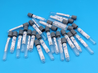 灰色含氟化钠及草酸钾/肝素钠/EDTA-K2抗凝PET血糖管