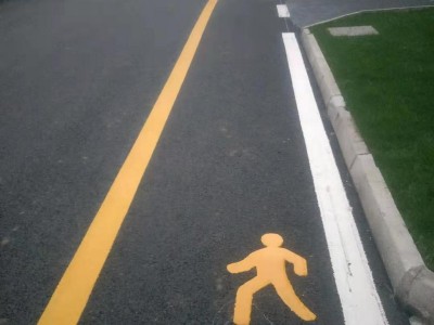 昆山玉山镇人行道划线