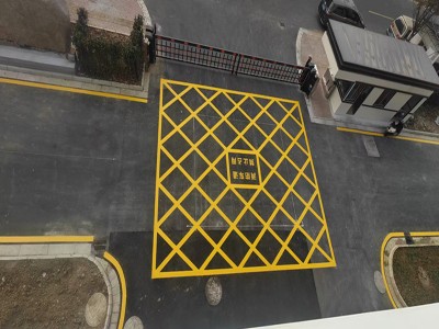 苏州太仓浏河镇消防登高面、消防回车场地划线