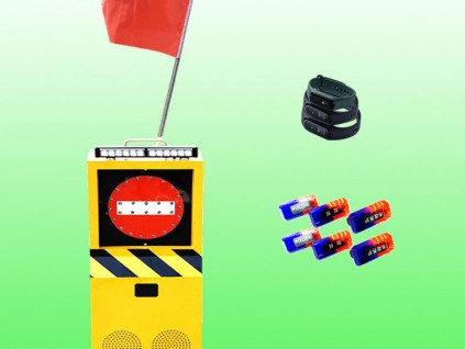 高速养护声光摇旗预警设备 防闯入声光摇旗机支持定制